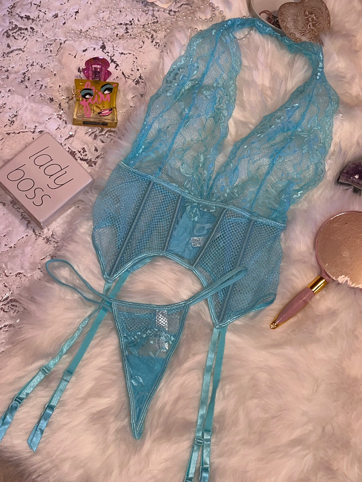 BABY BLUE LINGERIE SET